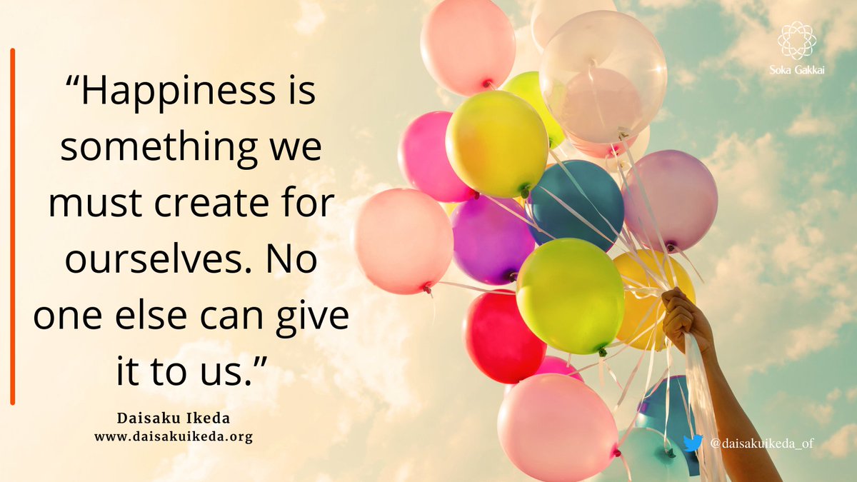 daisakuikeda_of's tweet photo. "Happiness is something we must create for ourselves. No one else can give it to us.” https://t.co/fdIJj5MogF
