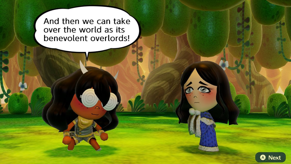 clam_inn's tweet photo. You knows this seems very in character for your oc @Notblackhat0061 #Miitopia #NintendoSwitch https://t.co/bQcLGHnzt1