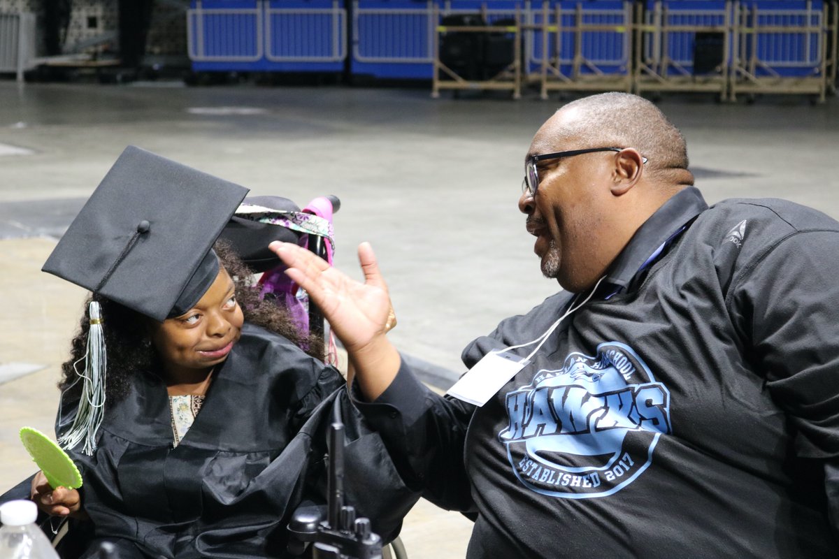 harlanhawkmedia's tweet photo. CONGRATULATIONS CLASS OF 2021!  The first four-year graduating class of John M. Harlan High School walked the stage at the Alamodome tonight.  These founding Hawks will forever be the bedrock of Hawk Nation.

@Harlan2021 @NISDHarlan @HarlanPtsa https://t.co/INvKsPDSim