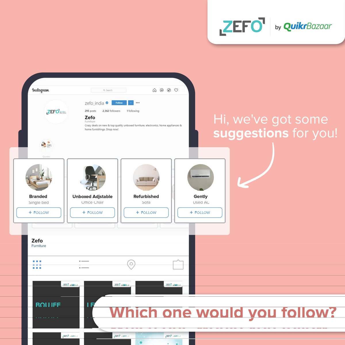 We know you've been pushing this thought for long, but now it's time to get a fresh revamp. Pick the best suggestion you heart chooses and simply go for it! 

bit.ly/TwGoZefoSP

#Zefo #ZefoLove #GenZefo #LatestFurniture #RefurbishedGoods #buyback #unboxedproducts #GenZefo