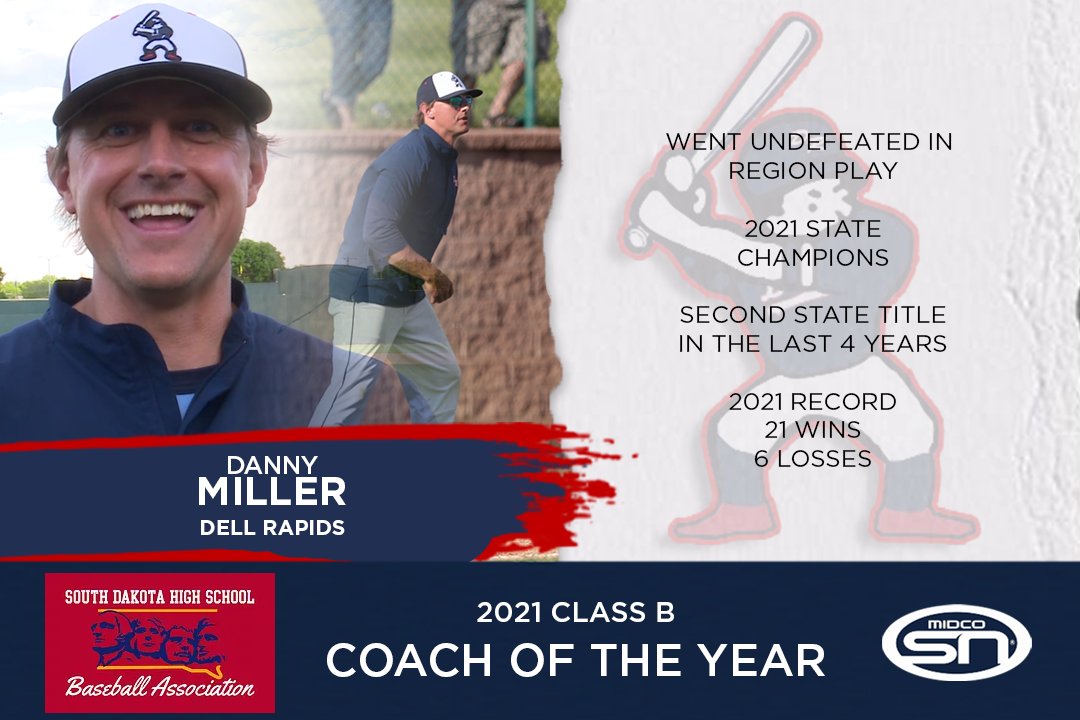 605Jandy's tweet photo. The @SDHSBaseball announced their coaches of the year! Congrats to Danny Miller @DellsVarsityBB and Mark Abrahamson @HBA57032 https://t.co/eVzx93aZNF https://t.co/c0j2206z5k