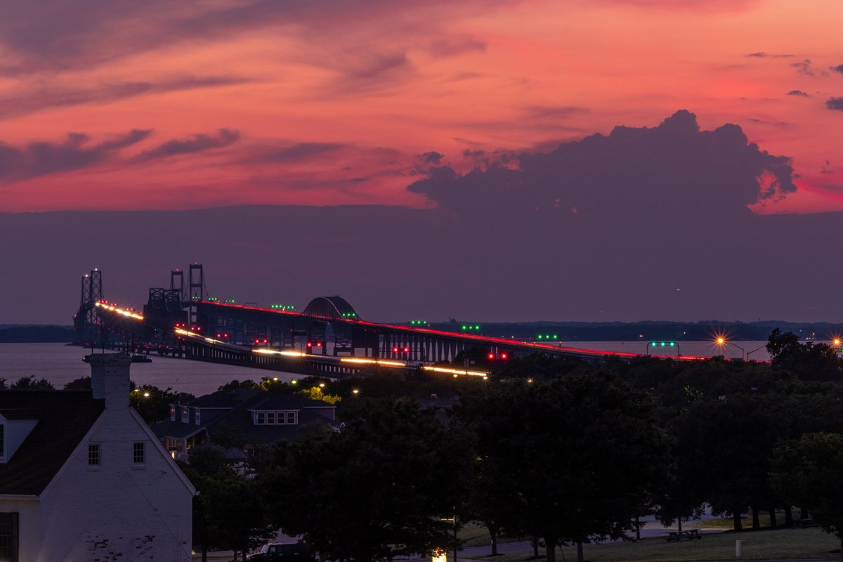 JNACHPHOTO's tweet photo. #Maryland #Chesapeake #Bay #Bridge taken from the Eastern Shore side https://t.co/mOGujqpMoo