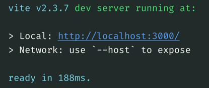 alejandronanez's tweet image. Estoy probando #ViteJs y estoy impresionado de lo rápido que es 🏎 🤯
npm run dev => ~190ms en un proyecto de React+TypeScript recién creado.