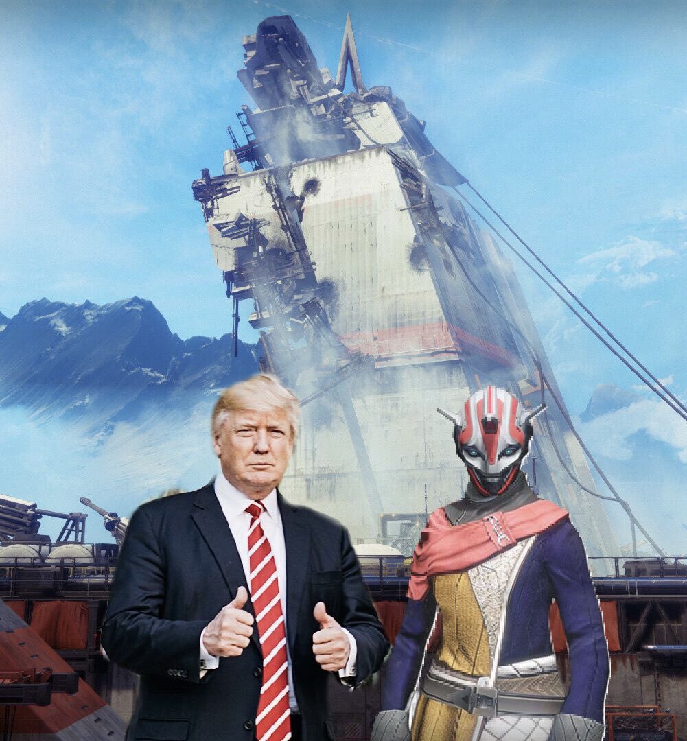 DestinyDonald45's tweet photo. Had a meeting with the wonderful Lakshmi-2. We are currently in talks with MANY outstanding people about repairing the old tower, and ALSO expanding the Wall that already surrounds our GREAT city! #Destiny #MakeTheCityGreatAgain https://t.co/mvcX39Lmuu