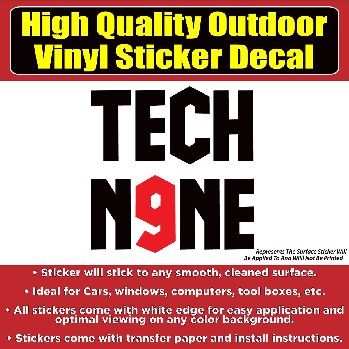 ColoradoSticker's tweet photo. Tech N9NE, Tech Nine Sticker, Decal, Die Cut Sticker for Window or Car $ 4
https://t.co/LMSFWa7ocd https://t.co/zRaE5jvEpH