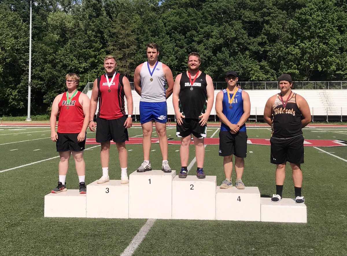 It was a great day at the section Section 5A T&F Meet! Robert (Mora) and his buddy Jack (Milaca) placed 4 and 3. It’s been a fantastic season watching these two friends and rivals compete against each other! 💙❤️ @MilacaWolvesHS @moracctf @CoachKvam #podium