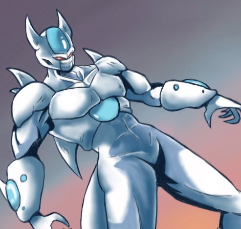 snowy_alien's tweet photo. Glacier Shredder 5th Form, staring you down at Sunset to kick your ass. So romantic. #icejin #friezarace #dbzoc https://t.co/EYwD9FVTHX