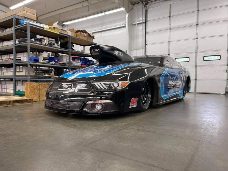 1320_660Media's tweet image. Recent American Doorslammer Challenge winner, Elijah Morton, dropped his Extreme/Mountain Motor Pro Stock hot rod off for a new front clip and a few other updates! 

#modernracing #prostock #extremeprostock #mountainmotorprostock #pdra #nhra #elijahmorton