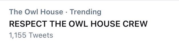Hiccstrid_arg's tweet photo. How it’s started.           How it’s going

RESPECT THE OWL HOUSE CREW https://t.co/O83KBT5GD3
