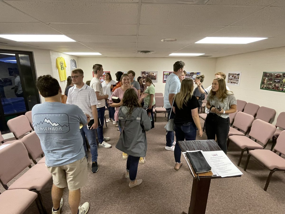 We had a fantastic first summer “Yamily” Dinner <a href="/papakayjoesbbq/">Devin Pickard</a> and a new record turnout for our Wednesday evening Bible study. Excited to spend the summer with these Godly young people! #YoungAdultMinistry #SiblingsinChrist