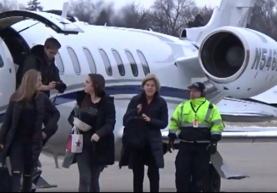 <a href="/SenWarren/">Elizabeth Warren</a> If we're gonna start moralizing energy use, perhaps we should start by using Zoom instead of private jets.
