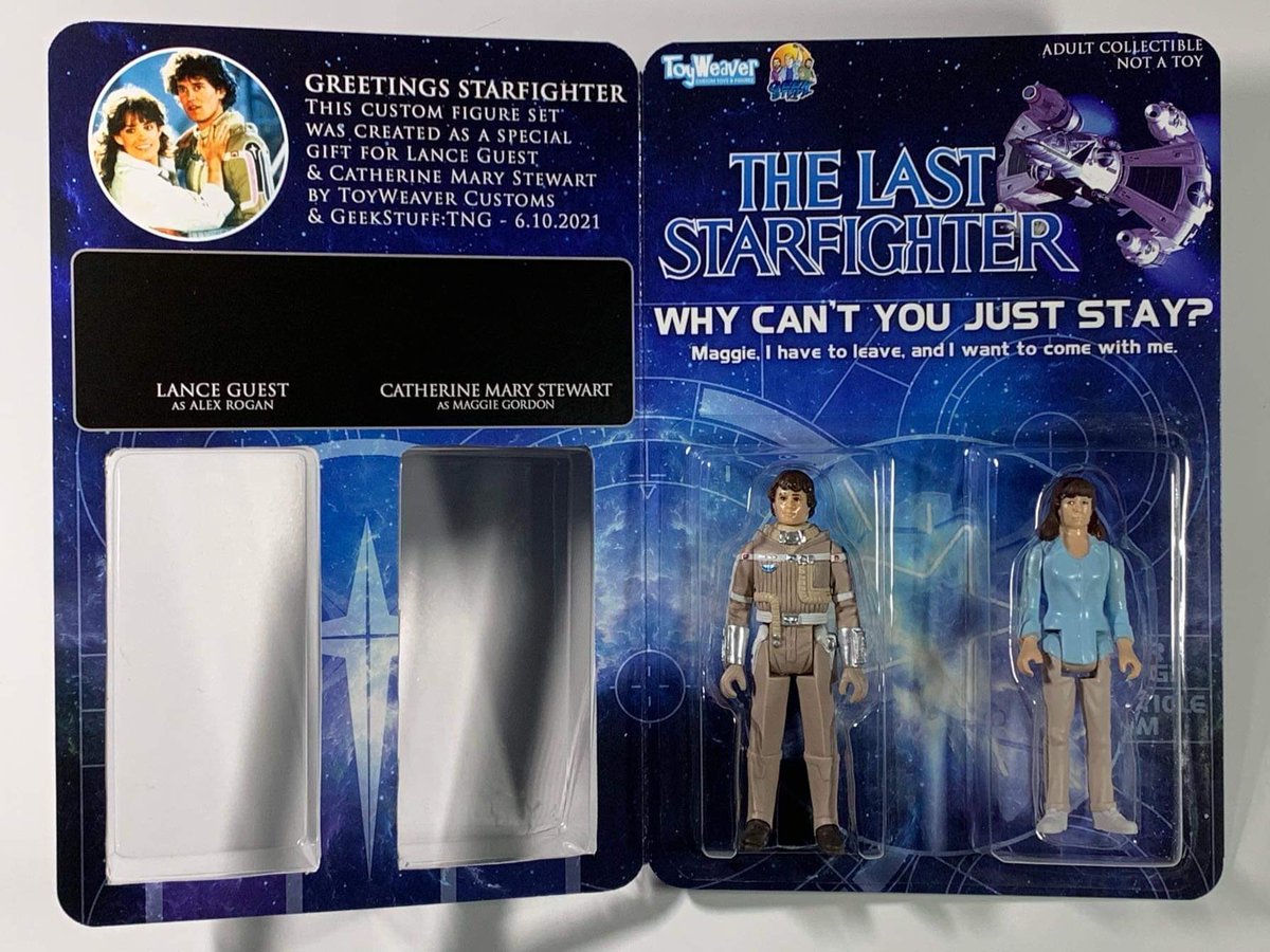 bkgeekstuff's tweet image. Get your contest questions in 4 “A Question For Lance and/or Catherine!”
If your question has never been asked b4 (good taste only), you’ll be qualified & entered to win a Special Edition ToyWeaver cardback, signed by Lance & Catherine! For more info, Facebook.com/GeekStuffTNG! 😃