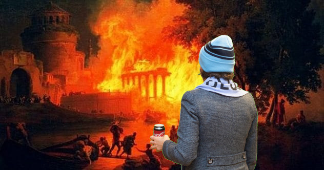 #GladysWatching ... Rome burn