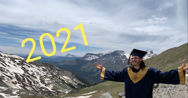 tparker_08's tweet photo. "Rocky Mountain High" for graduation today! Looking forward to the next chapter! Appreciate my family, coaches, and friends for all their support @GoMidlo @MidloTrojansFB @BSHKnights @BSHfootball https://t.co/VjO2LOVE96