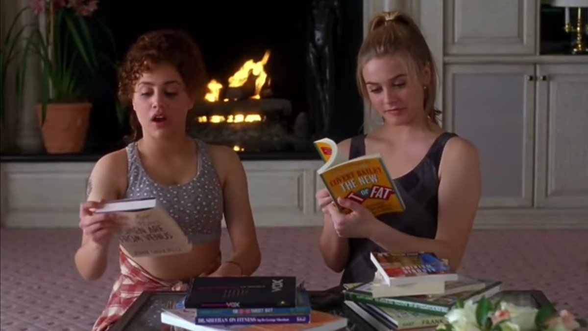 BooksInFilms1's tweet photo. The New Fit or Fat by Covert Bailey / Men are from Mars, Women are from Venus by John Gray. Clueless (Amy Heckerling, 1995) #BooksInFilms #BooksInMovies #CovertBailey #JohnGray #AmyHeckerling https://t.co/hnOjgVnnp5