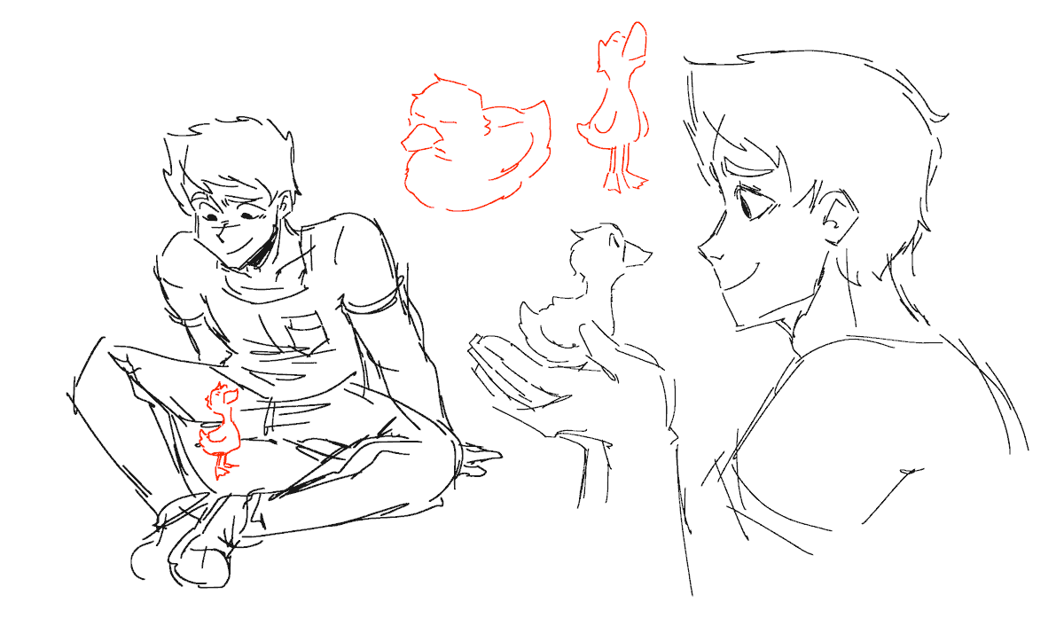 i had this soft lil story abt how basil found a baby duckling and stuff but i never really did anything with it 