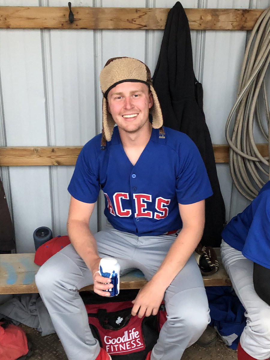 <a href="/Acesball/">Elrose Aces Baseball</a> get the W 7-2 over Beechy. Lewy with goat of the game! #dealwiththatfoam