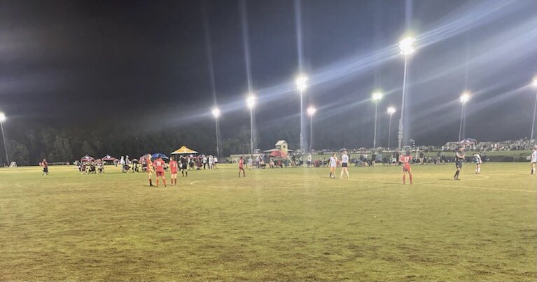 fc_oklahoma's tweet photo. On a rain soaked field in Alabama, our WOFC earned a draw 1-1 with Peach Tree Lazers.  Goal by Braelee Epp.  Good luck in your game tomorrow! https://t.co/wlylEDBj9r