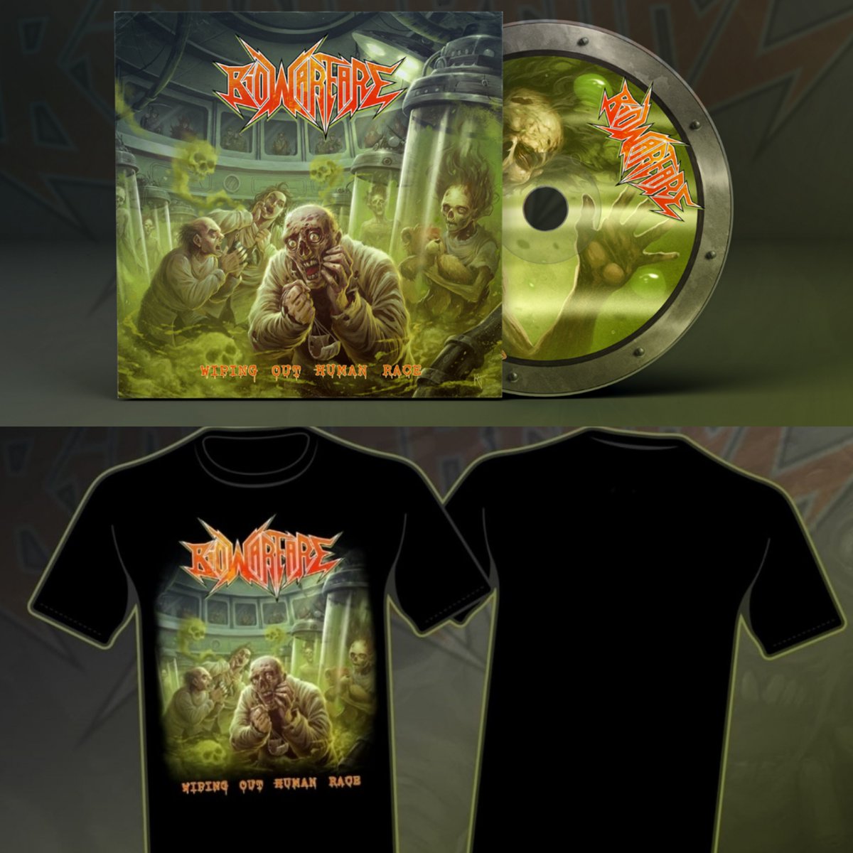 biowarfareband's tweet photo. "Wiping out human race" is now available in digipack format and we have a great promo CD + t-shirt. Go to https://t.co/MkGc4IqqOn and order yours. Thrash fucking on !!! https://t.co/PO4mTPAmys