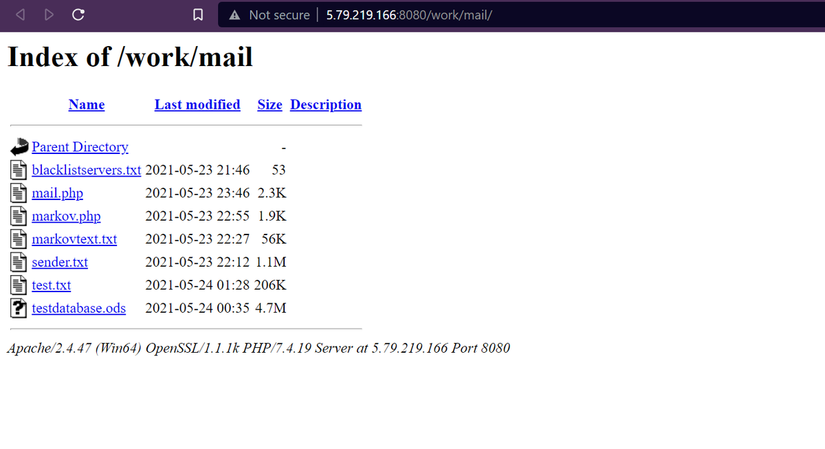 BreakRulesNow1's tweet photo. Phishers who don't know how to configure properly a web server, lol #infosec #cybercrime #Phishing https://t.co/crzg1mnMOo