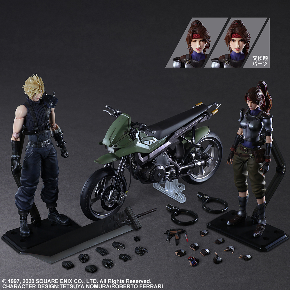 Square Enix Official Goods ファイナルファンタジーvii リメイク より 反神羅組織アバランチの一員ジェシー ミニゲームで印象的なバイク 主人公のクラウドがセットになってplay Arts改に登場 クラウドには 新たにハンドルを持つための手が付属し Square Enix Official Goods ファイナルファンタジーvii リメイク より 反神羅組織アバランチの一員ジェシー ミニゲームで印象的なバイク 主人公のクラウドがセットになってplay Arts改に登場 クラウドには 新たにハンドルを持つための手が付属し