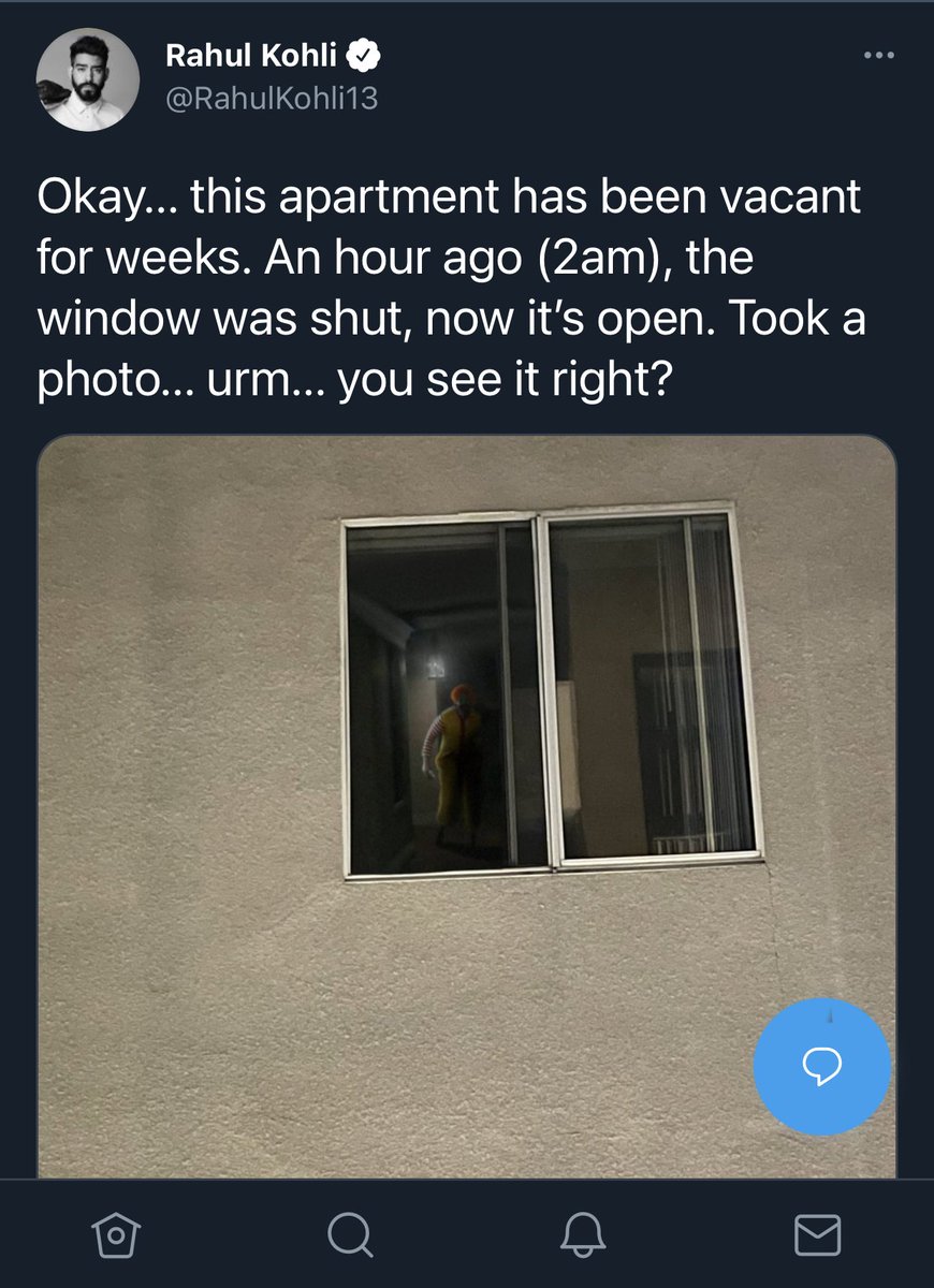 PhillJWoodward's tweet photo. I’m sure this is not at all what @RahulKohli13 expected to see across from home at 2AM in the neighboring window! @SimplySassyVids #NotKFAF #PhotoshopChallenge https://t.co/oghefyj8fQ