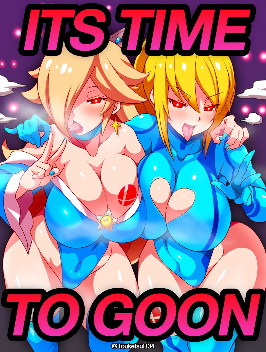 X ä¸Šçš„Touketsuï¼šã€ŒBe a good gooner and get started right away, okay? â™¡  Characters: Rosalina and Zero Suit Samus #Hentai #Caption #Goon #Gooning  #Gooners #ToonGooners #Edge #Edging #HentaiCaptions #Porn DM for commissions