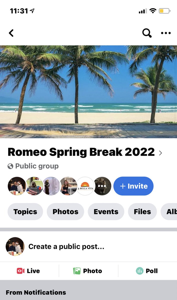 Class of 22’ there has been a facebook group made for our spring break!! It is public so feel free to have your parents join for the newest updates… “Romeo Spring Break 2022”