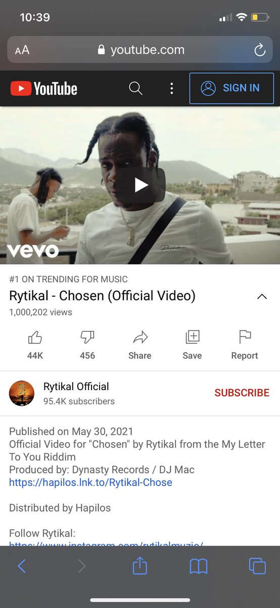 Kyleee_butler's tweet photo. Rytikal chosen 1million streams https://t.co/Z60gTlelJU