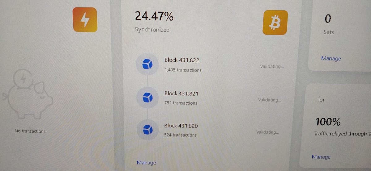 deadendcoin's tweet photo. raspi4+umbrel簡単に行き過ぎて今までの半月何やってたんや自分。同期中。 https://t.co/qzruy7zinB