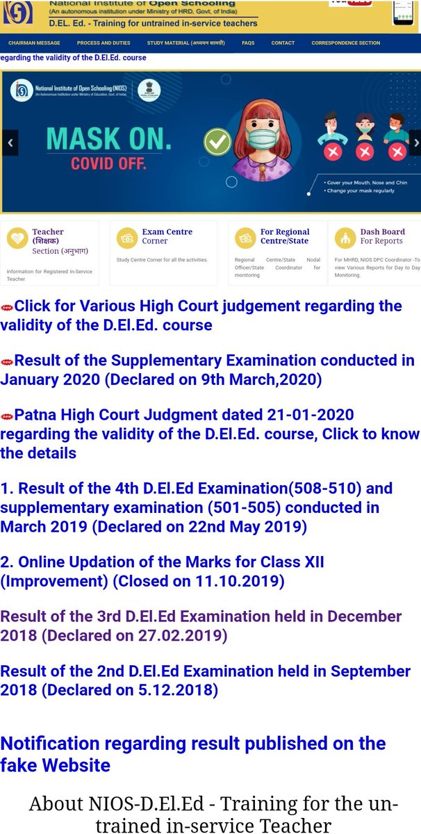 RamanRathi8's tweet photo. #Remove_NC_From_Nios_Deled_Passed_Certicate All India  Request to Gov of India look on Serious matter,1.81 Lakh Candiates affected,Link closed on 11/10/19.Need Justice &amp; Right to Equality #Teachers_Carrer_Demolish
@PMOIndia @DrRPNishank @niostwit @rashtrapatibhvn @SupremeCourtFan https://t.co/9y4ahAEt67