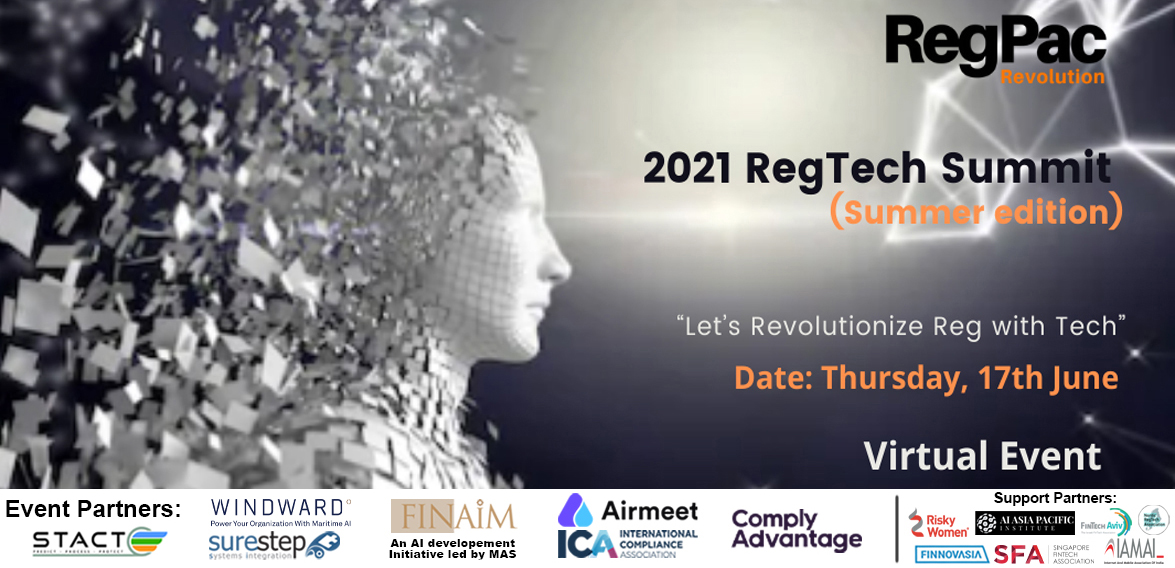 regpac_'s tweet photo. Discover how #regtech grows fast globally and help boost businesses and different industries with our speakers! Sign up for our event now happening via #airmeet to gain great insights and build up your connection. https://t.co/eredduoA0f @JoAnnBarefoot @NordicRegTech @Access2HC https://t.co/5H4IwnBYyu