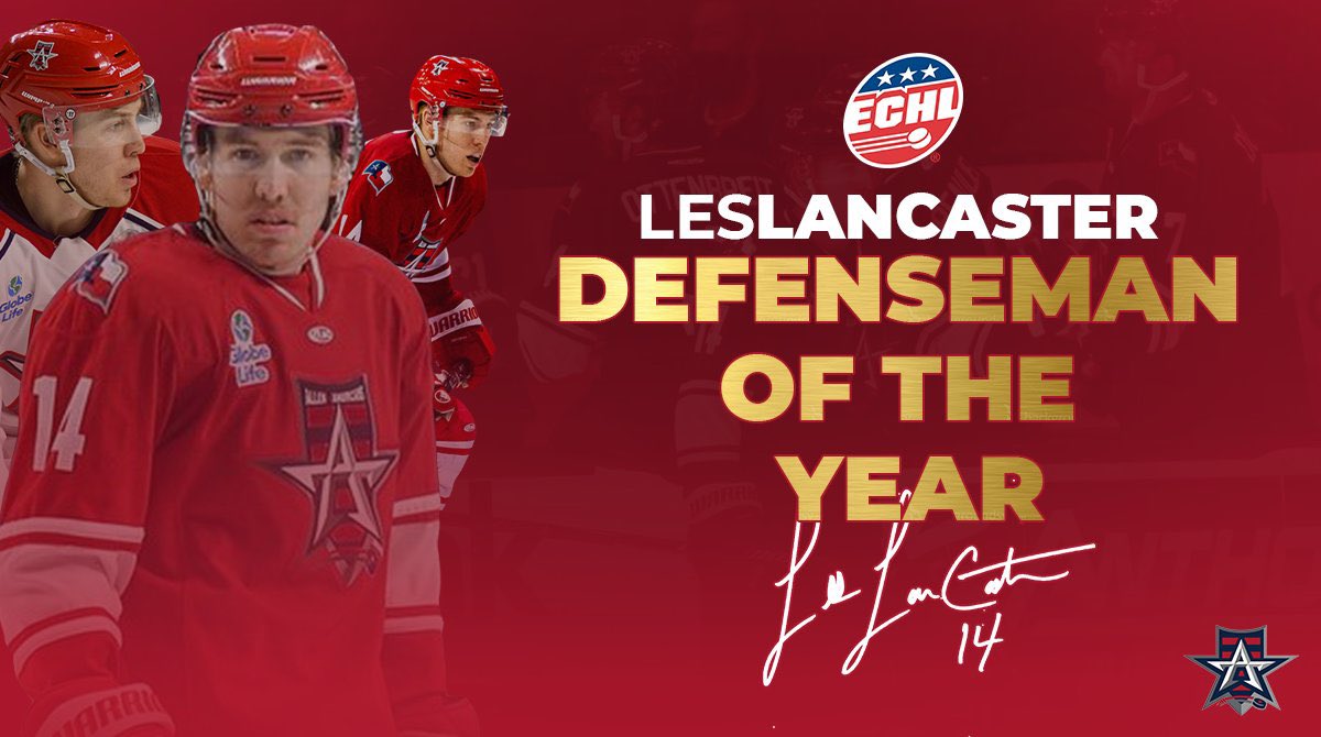 RealVHHockey's tweet photo. π¨BREAKING NEWSπ¨
HUGE congratulations to VH alum and current defensemen for the Allen Americans, Les Lancaster, as he has been named the 2020-21 ECHL Defenseman of the Year!! πΊπΈππ₯
π
#victoryhondahockey #vhdifference #vhstrong #vhfamily #echlhockey #defensemanoftheyear https://t.co/5RLHkAz7YZ