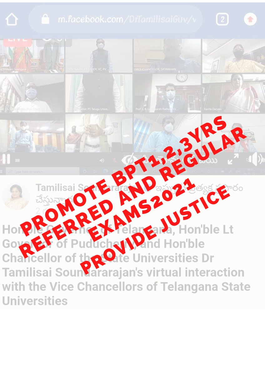 _being_physio's tweet photo. @DrTamilisaiGuv hon'ble chancellor please promote us it will be effecting the life's of the students please do justice with us.plzzz promote us with internal marks and assessments. In this condition @PMOIndia is supporting to all then why not we mam.#worstdescion #promotebpt2021 https://t.co/qn4mJnlhr4