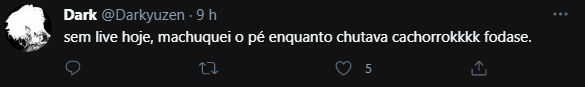 DarkinhoDo's tweet photo. @dakusemcontexto aqui a desculpa dele kkkk fdp https://t.co/hQhrpjVahJ