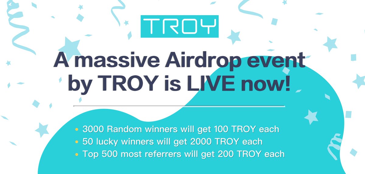 TROY AI(The Pure Joy of AI) (@troy_dao) on Twitter photo 🚀🚀Big Airdrop by <a href="/troytrade/">Jerome Gallemit</a> is live now!!!👍👍
💰💰Total Reward: 500,000 TROY💰💰
🔹Join TROY Telegram Group and Channel
🔹Follow TROY on twitter and Retweet pinned post also tag 3 friends
➡️➡️➡️To enter the giveaway:
t.me/Troytrade_bot
#Airdrop #Airdrops #Bitcoin 🚀🚀Big Airdrop by <a href="/troytrade/">Jerome Gallemit</a> is live now!!!👍👍
💰💰Total Reward: 500,000 TROY💰💰
🔹Join TROY Telegram Group and Channel
🔹Follow TROY on twitter and Retweet pinned post also tag 3 friends
➡️➡️➡️To enter the giveaway:
t.me/Troytrade_bot
#Airdrop #Airdrops #Bitcoin