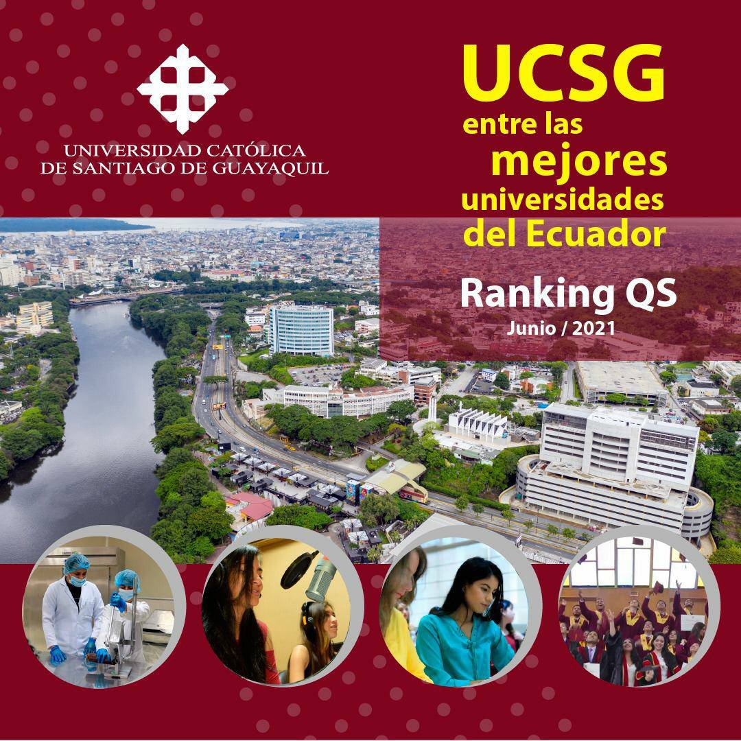 ucatolicagye's tweet photo. #OrgulloUCSG
La Universidad Católica de Santiago de Guayaquil entre las mejores Universidades del Ecuador, según el ranking QS.👏👏
#SomosUCSG #59Años #FormandoLíderes https://t.co/3dvE2nbGIw