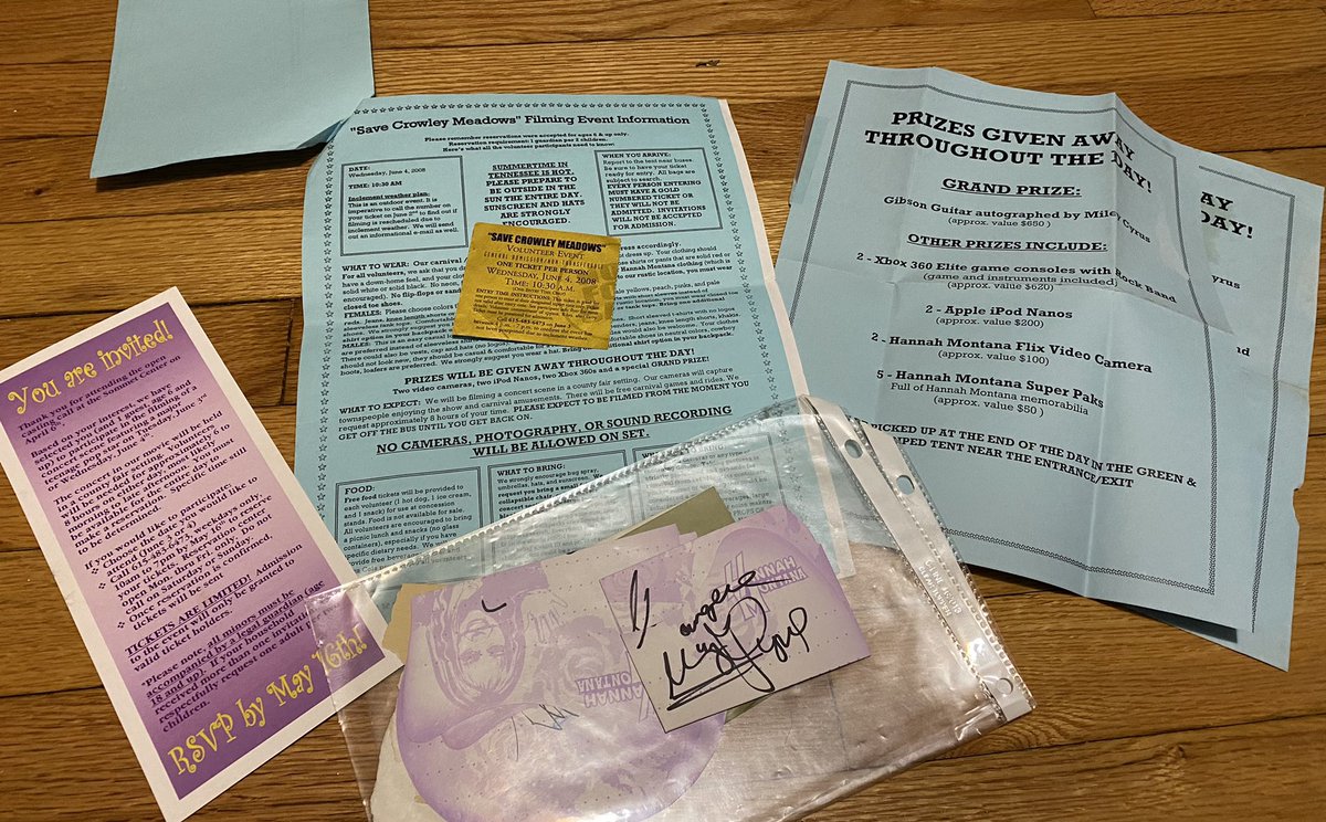 Just found my acceptance to participate in the filming of the Hannah Montana Movie from 2008 💖