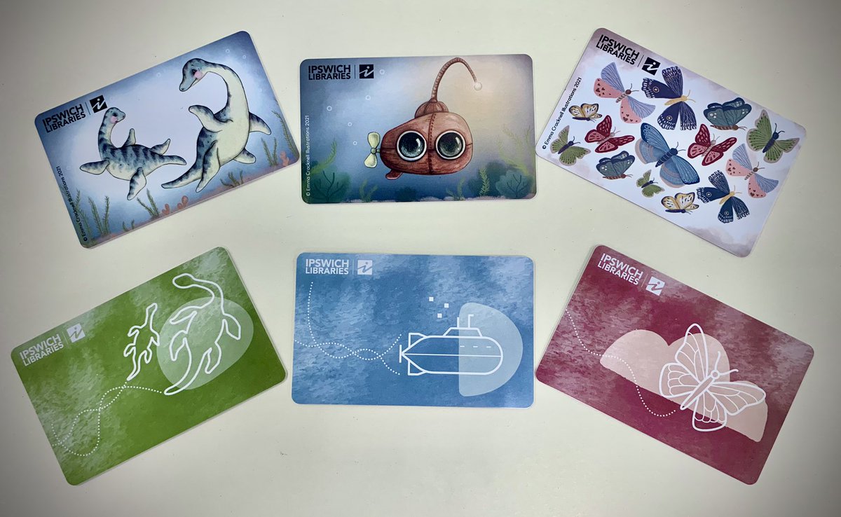 Library_Matt's tweet image. Sneak peek at the special range of all new library cards available at the opening of the new Children’s Library in just 18 days time…