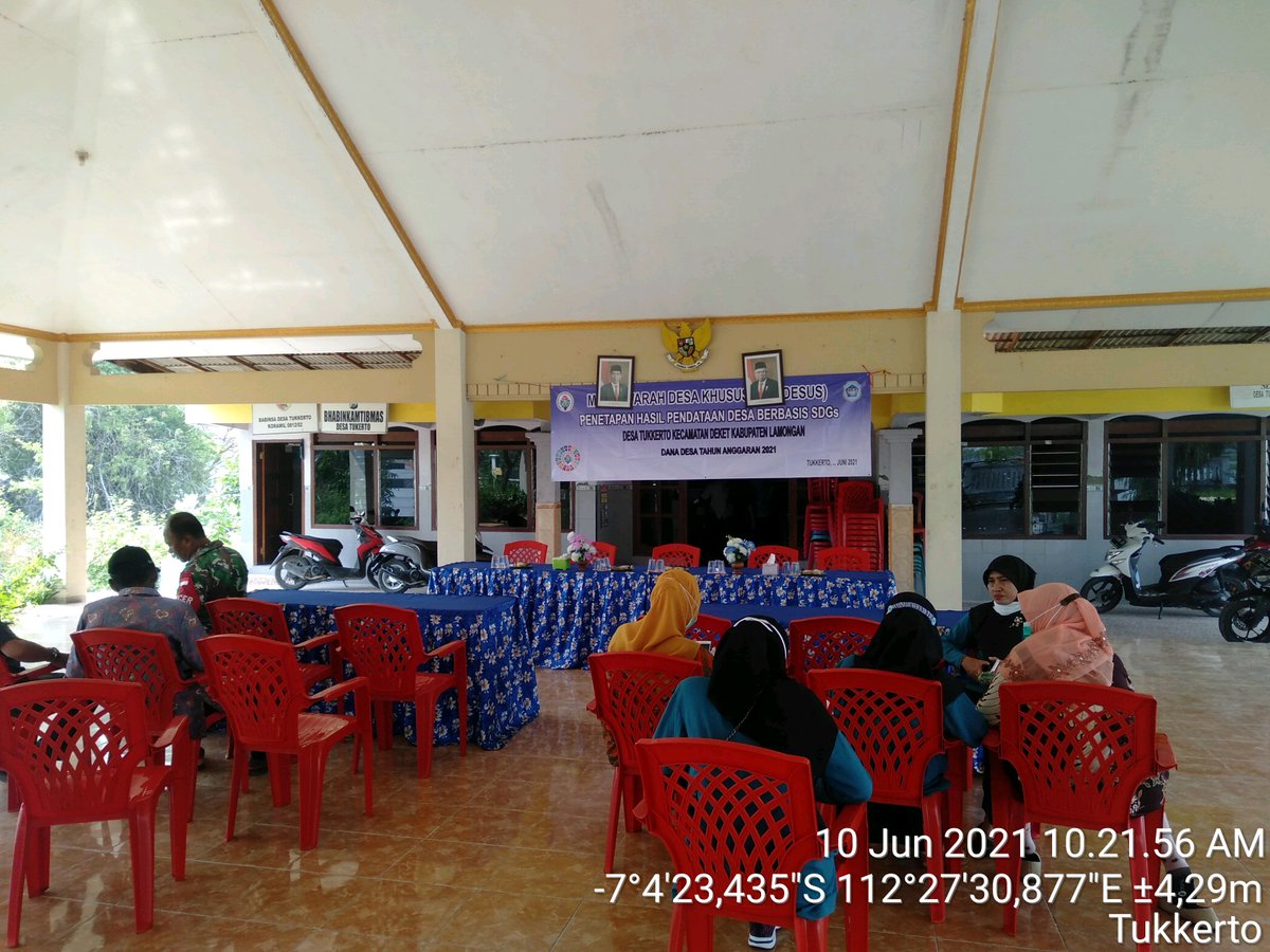 Selamat kepada Tim Pokja Relawan Pendataan Desa Tukkerto Kec.Deket yang telah melaksanakan Musdes Khusus penetapan hasil SDGs Desa tahun 2021
<a href="/halimiskandarnu/">ABDUL HALIM ISKANDAR</a>
#tppijatim 
#tppilamongan 
<a href="/tppkemendes/">TPP KEMENDES</a>
<a href="/Iskandar__NH/">Iskandar Nur Hasan</a>
<a href="/WanutSusisno1/">Wanut Susisno</a>
<a href="/arisaputrop3md/">A.S. WIBOWO</a>
