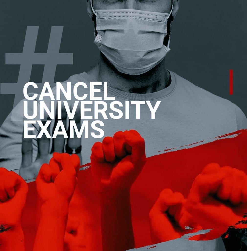 s_akshay_7's tweet photo. Forcing students to write exam in this pandamic situation is like asking them to suicide
#cancelKUexams #cancelKeralauniversityexams #canceluniversityexams
#calloffofflineexams 
#Justiceforstudents 
#cancelintermediateexams 
@CMOKerala @KeralaGovernor 
@rbinducpm @PMOIndia https://t.co/Dj1QwM8qbi