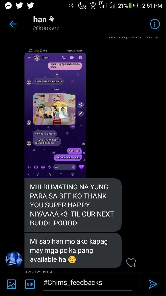 ChimKshop's tweet photo. Thank you so muchhh pooo🤗💜
#Chims_feedbacks https://t.co/GNkNrtTTEV