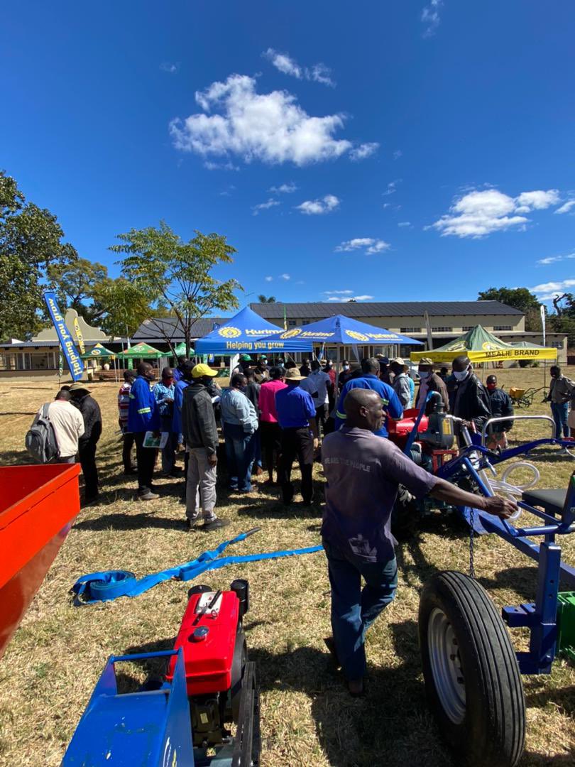 kurimazim's tweet photo. Yesterday we attended the #Pfumfudza training rollout launch in Banket!
Showcasing our #2wheeltractor #planter and other ancillary equipment! 
Let’s #mechanise our farmers!

@basera_john @MoLAFWRR_Zim @agribusiness110 @BusyBeeChris https://t.co/zoK5fjwicl