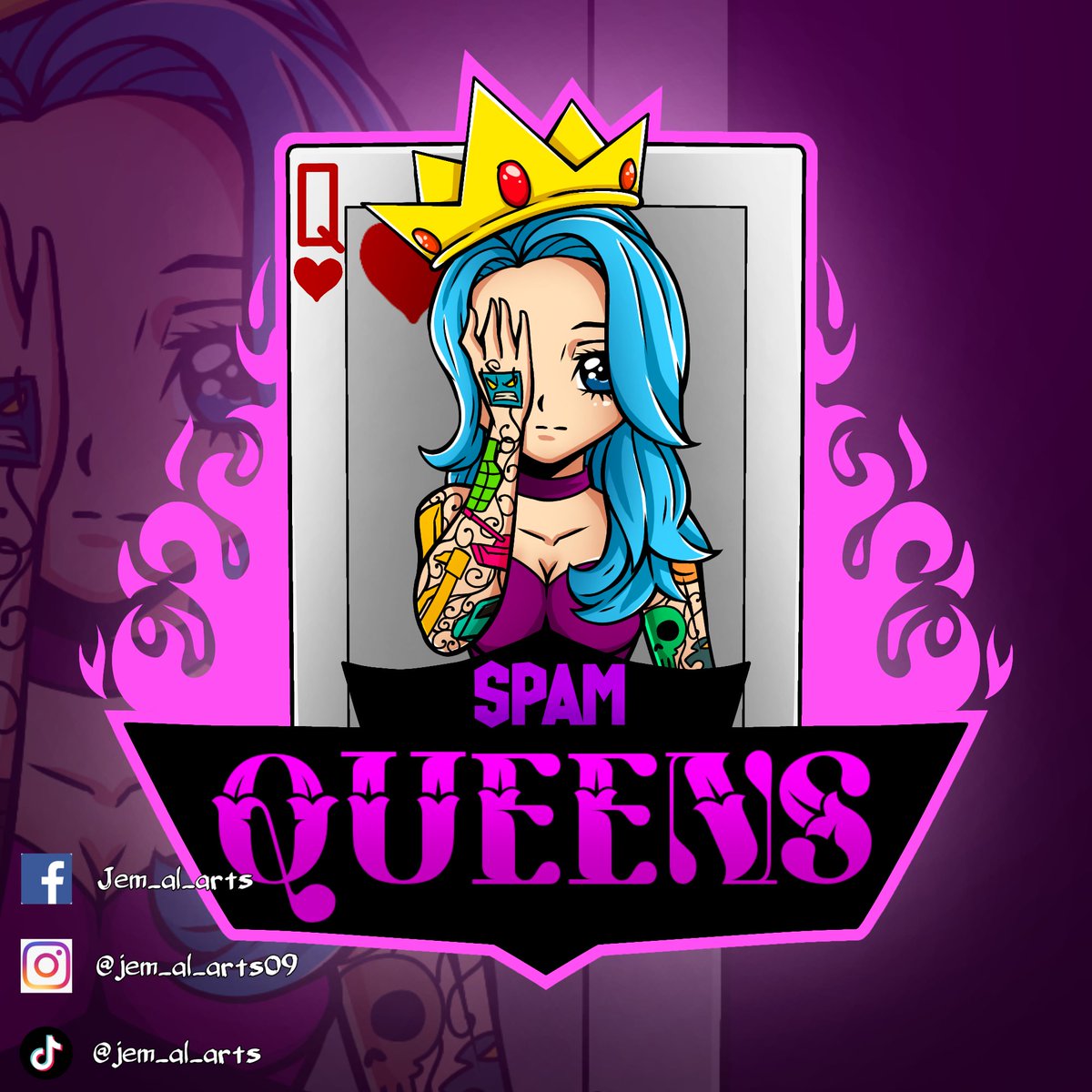 ArtsJem's tweet photo. Gamer logo commission💖
Open for commissions!😊
#gamergirl #gamer #gamerlogo #ibisPaintX #logodesign https://t.co/dQHgNZQ3zY