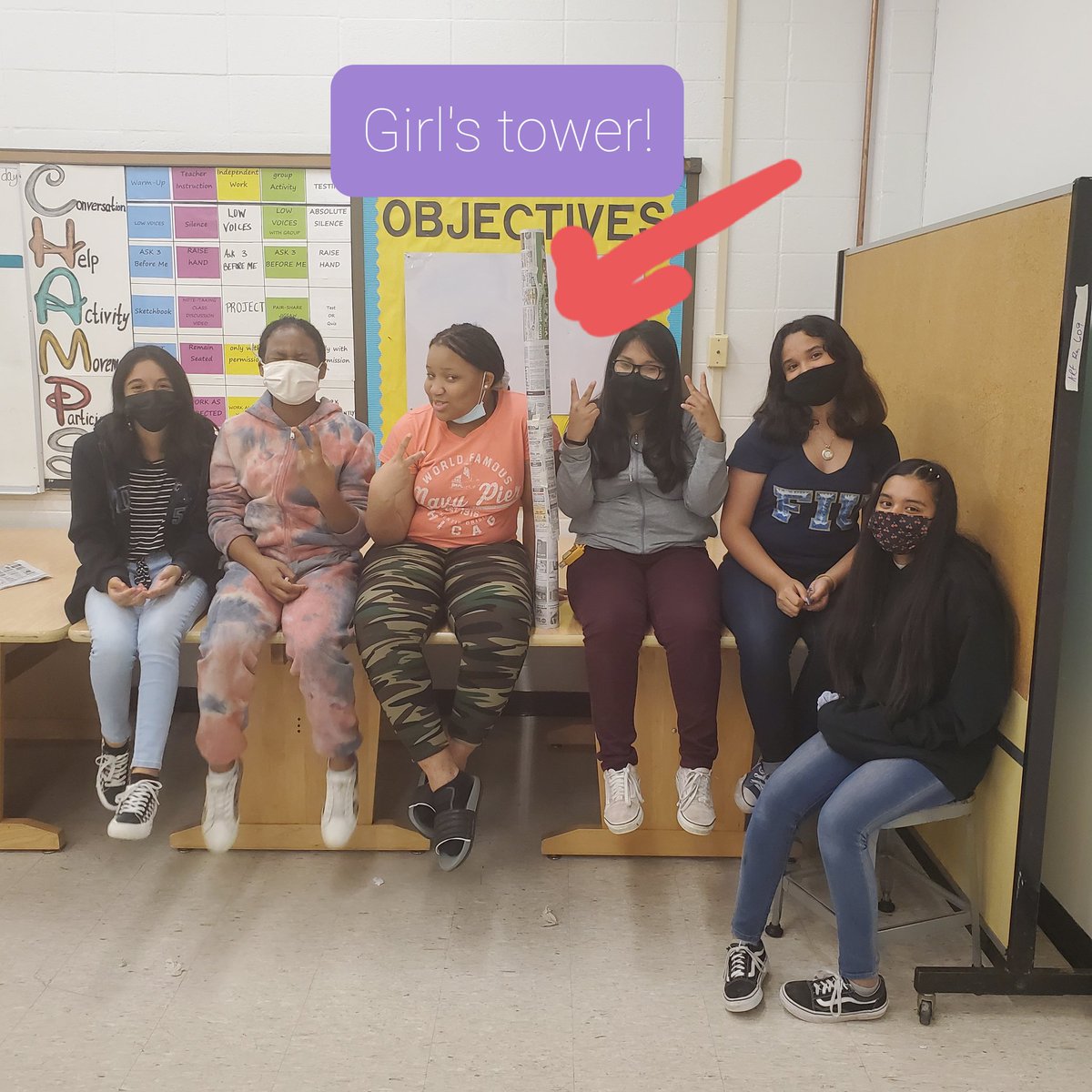 Olle_CIA's tweet photo. It took planning, communication, and collaboration to complete the Junkyard Wars Challenge in CIA today. The task was to create a freestanding tower that could stand for at least 30 seconds using only 6 sheets of newspaper and tape. @OlleMightyOwls #CIAsummercamp #bringemback https://t.co/WqexSL2SM7