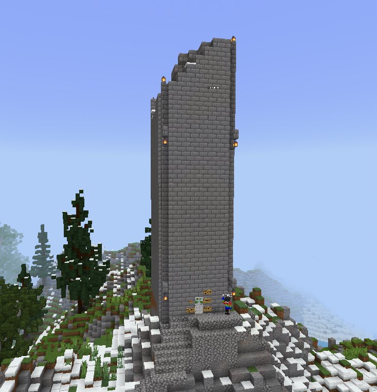 ISLAND_MCPE's tweet photo. •Una gran torre llena de mobs, algunos nuevos, los jugadores tendrán luchar con su clan, y llegar hasta arriba para rescatar a una persona que se quedo arriba y no puede bajar!🌴

Dificultad: DIFÍCIL. https://t.co/vpLmHyeMdB