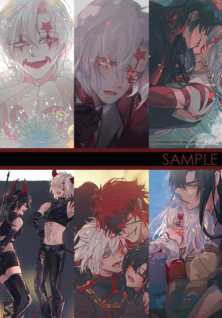 [DGM] My 3rd D.Gray-Man  illustration fanbook is now up on store!! ✨✨  With a lot of Allen and Yullen per usual and a very sparkly holo starry cover!

Store: https://t.co/4WDDFjmEwx
Video sample: https://t.co/flnWtNkJMq 