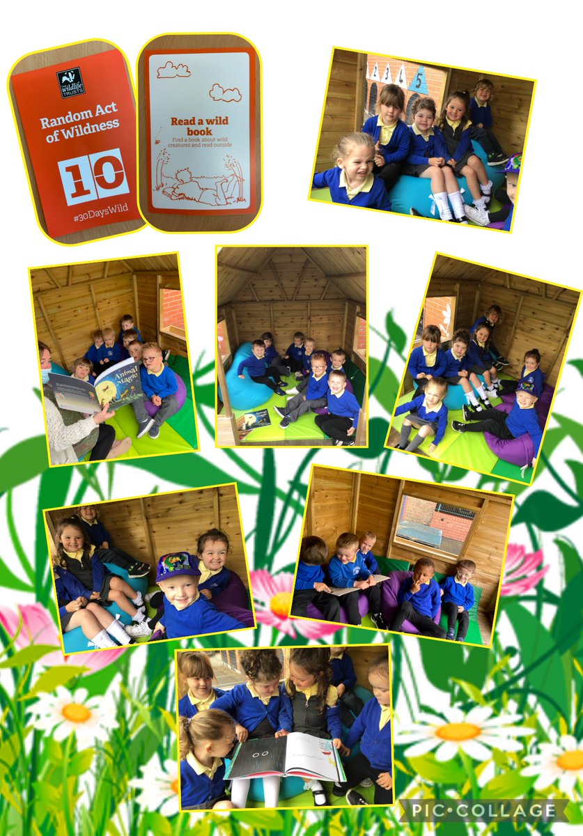 RYFOren's tweet photo. Day 10 @30DaysWild Read a wild book
Today we chose our favourite books to read outside📚It was drizzling 🌧so we took beanbags in the playhouse and cwtched together 🥰 #HealthyHarri #RYFArticle31 @EAS_LLCEnglish @rhosyfedwen https://t.co/Q7NqYvzdIp