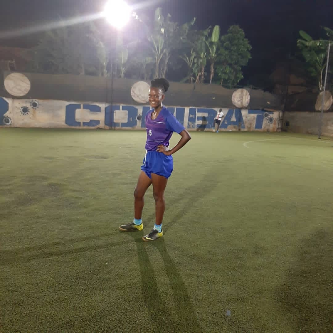 elvisechumu's tweet photo. Josephine Ndagire:๐ค"Playing football on the lights at night is interesting, I enjoy it & so is the rest of the girls. If FUFA in my opinion could make night fixtures when this whole 'corona-virus' wave is done, it will be a good move for the women's game." @FUFAWomen #SheMak https://t.co/1C89rUgZkM