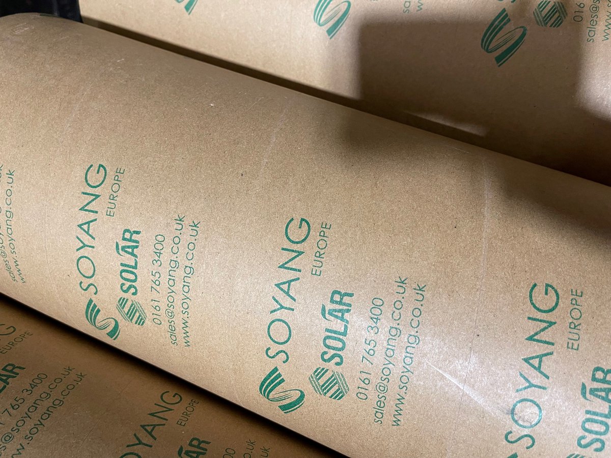 Our new solar frontlit PVC free banner has arrived in its plastic free recyclable packaging!

#pvcfree #environmentallyfriendly #printingindustry #sustainable